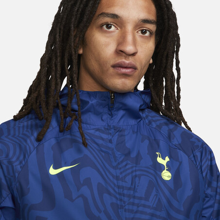 Veste imperméable Tottenham bleu jaune 2022/23