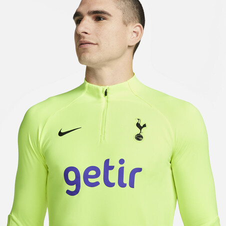 Sweat zippé Tottenham Strike jaune 2022/23