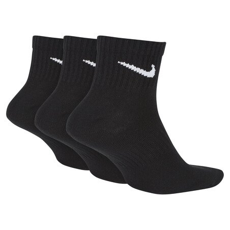 Pack 3 paires chaussettes Nike Everyday basses noir