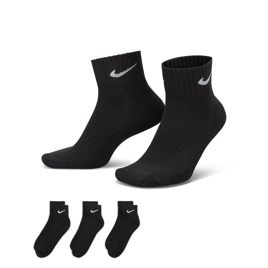 Pack 3 paires chaussettes Nike Cushion noir