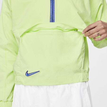 Sweat zippé Angleterre Woven jaune 2022