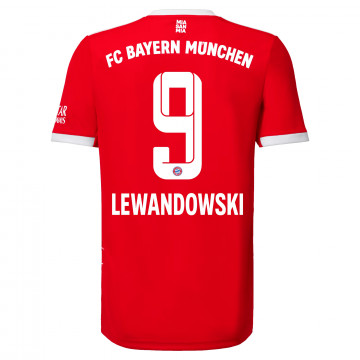 Maillot Bayern Lewandowski Munich domicile 2022/23