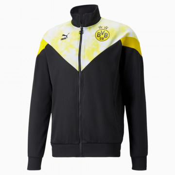 Veste survêtement Dortmund Iconic noir jaune 2021/22