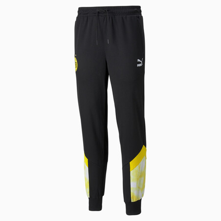 Pantalon survêtement Dortmund Iconic noir jaune 2021/22