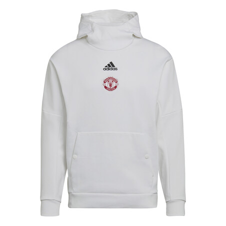 Sweat à capuche Manchester United Travel blanc 2022/23