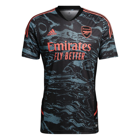 Maillot entraînement Arsenal noir rose 2022/23