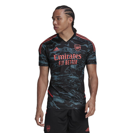 Maillot entraînement Arsenal noir rose 2022/23