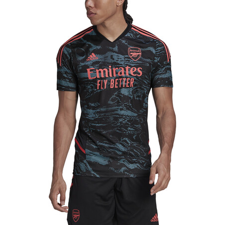 Maillot entraînement Arsenal noir rose 2022/23