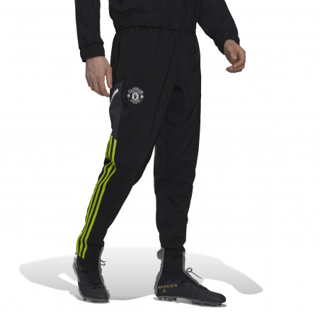 Pantalon survêtement Manchester United woven noir vert 2022/23