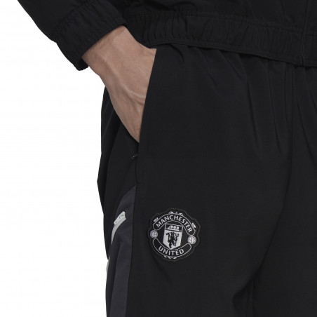 Pantalon survêtement Manchester United woven noir vert 2022/23