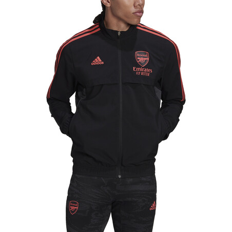 Veste survêtement Arsenal woven noir rouge 2022/23