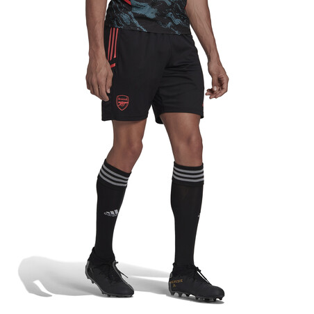 Short entraînement Arsenal noir rouge 2022/23