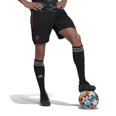 Short entraînement Arsenal noir rouge 2022/23