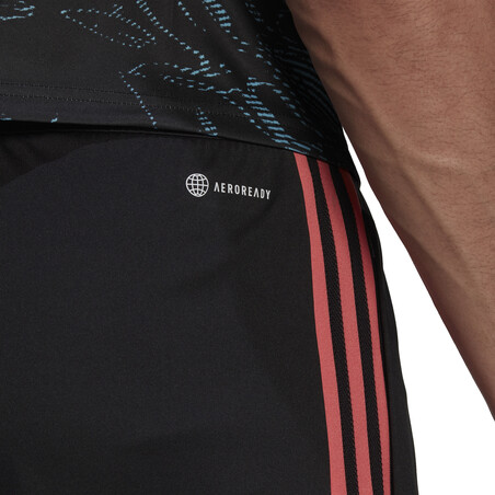 Short entraînement Arsenal noir rouge 2022/23