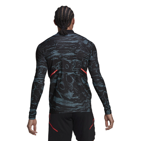 Sweat zippé Arsenal noir rose 2022/23