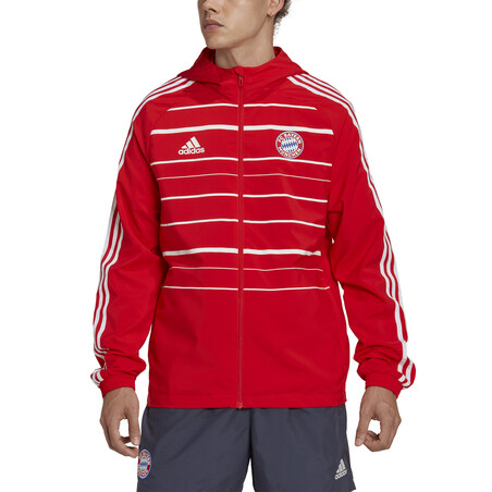 Coupe vent Bayern Munich rouge 2022/23