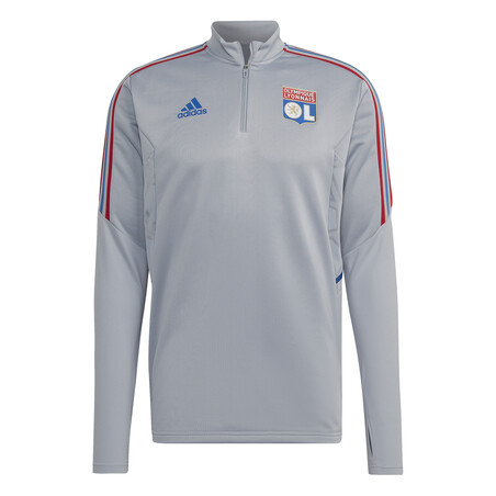 Sweat zippé OL gris 2022/23