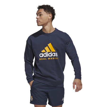 Sweat Real Madrid bleu jaune 2022/23