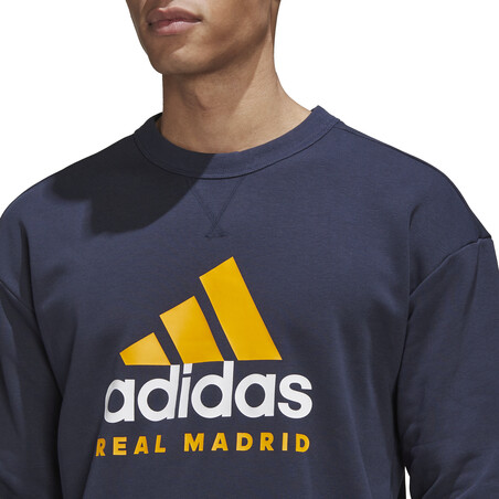 Sweat Real Madrid bleu jaune 2022/23