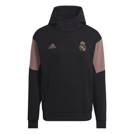 Sweat à capuche Real Madrid noir rose 2022/23