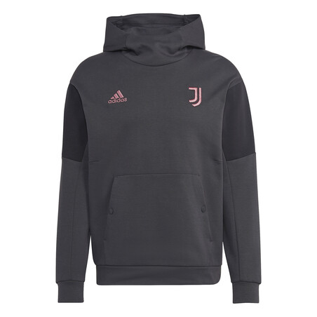 Sweat à capuche Juventus Travel gris rose 2022/23