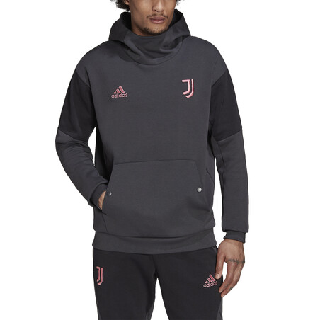 Sweat à capuche Juventus Travel gris rose 2022/23