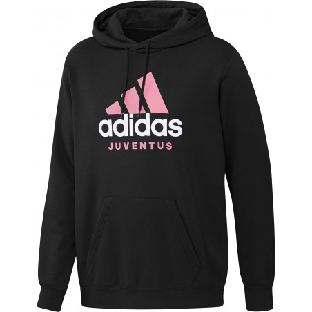 Sweat à capuche Juventus noir rose 2022/23