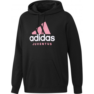 Sweat à capuche Juventus noir rose 2022/23