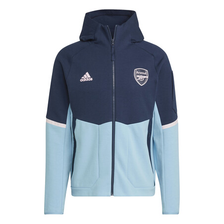 Veste survêtement Arsenal Anthem bleu rose 2022/23