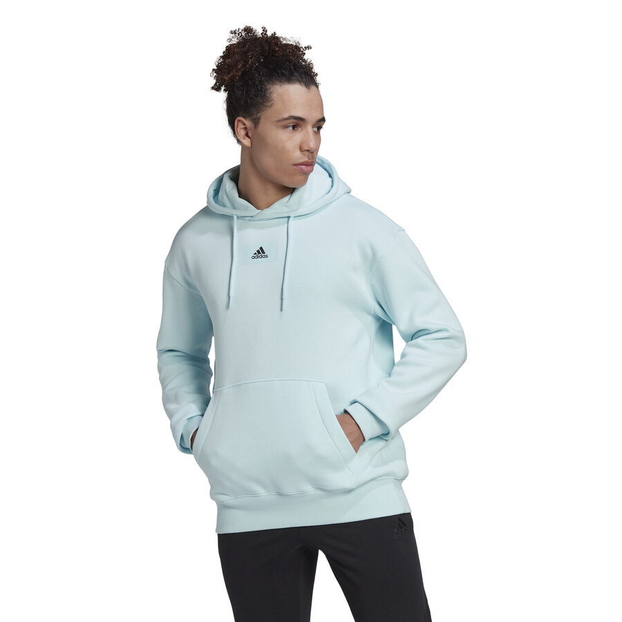 Sweat a capuche adidas bleu ciel sur Foot
