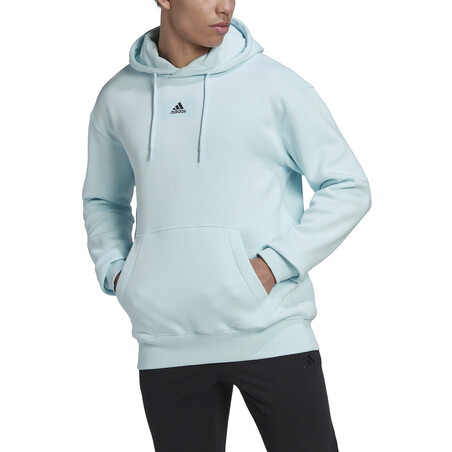 Sweat à capuche adidas bleu ciel sur