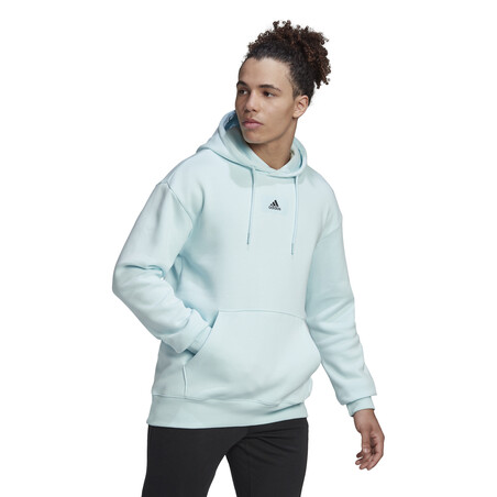 Sweat à capuche adidas bleu ciel