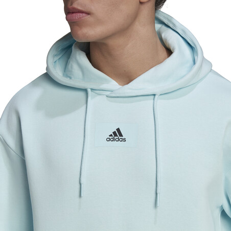 Sweat à capuche adidas bleu ciel