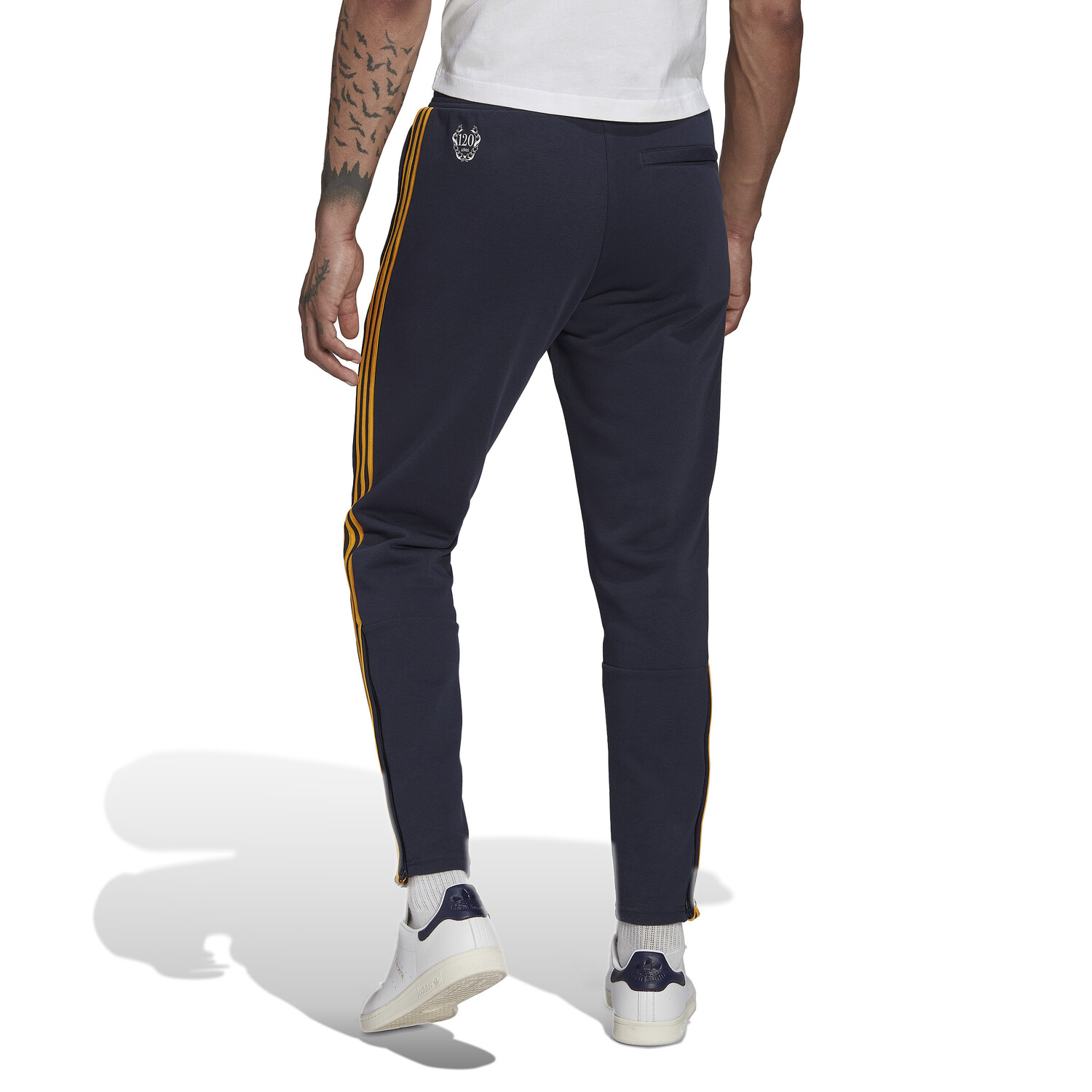 Pantalon surv tement Real Madrid molleton bleu jaune 2022 23