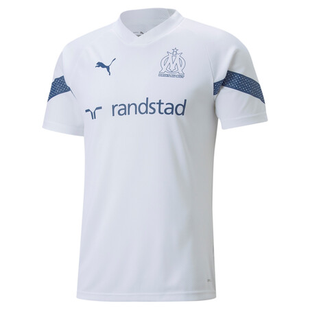 Maillot entraînement OM blanc bleu 2022/23